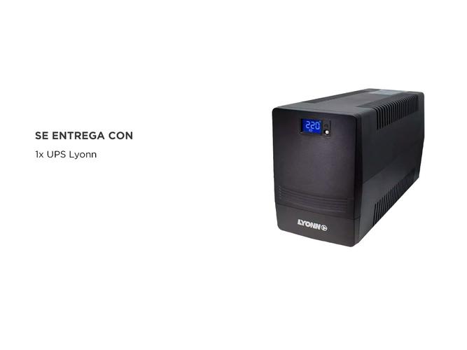 Ups Estabilizador 1200va / 720w Lyonn Display Lcd 4 Salidas - 5