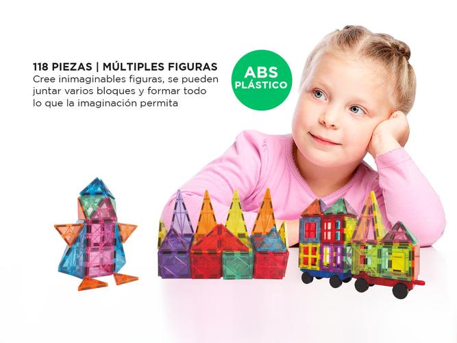 Bloques De Construcción Gadnic Magneticos 120 Piezas De Juguetes Para Niños - 3