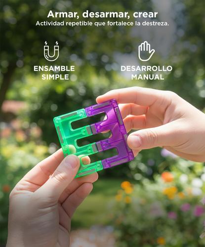 Bloques De Construcción Gadnic Magneticos 120 Piezas De Juguetes Para Niños - 3