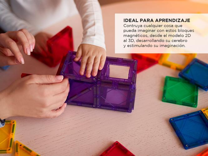 Juegos Magnéticos Gadnic Bloques De Construcción Para Niños 100 Piezas  - 4