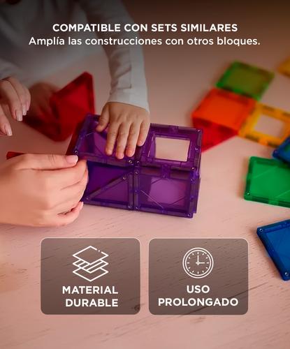 Juegos Magnéticos Gadnic Bloques De Construcción Para Niños 100 Piezas  - 4