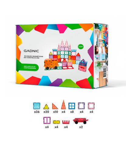 Juegos Magnéticos Gadnic Bloques De Construcción Para Niños 100 Piezas  - 6