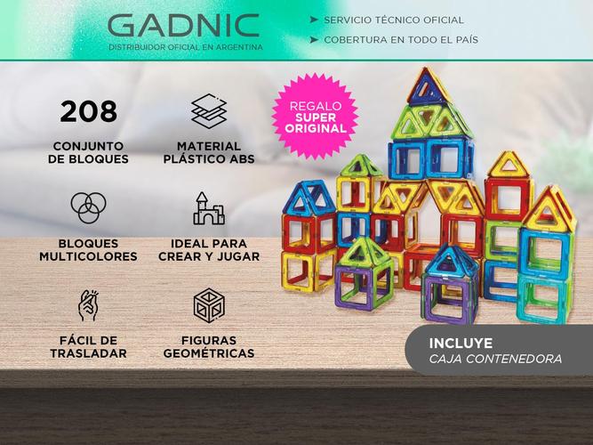 Bloques De Construcción MAGT4K Para Crear Juguetes 208 Piezas  - 1