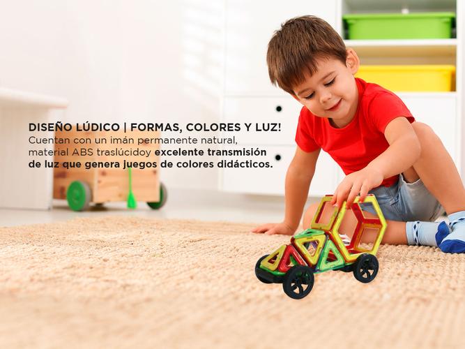 Bloques De Construcción MAGT4K Para Crear Juguetes 208 Piezas  - 4
