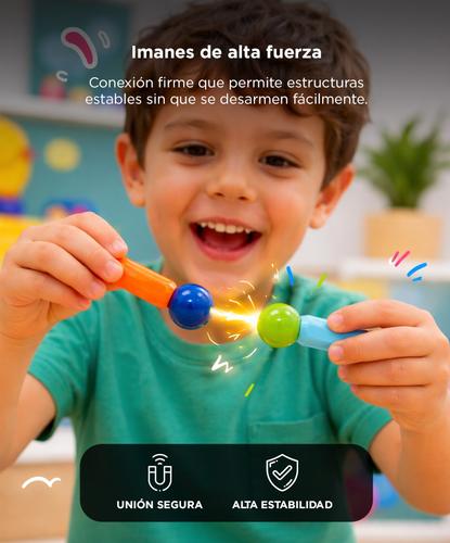 Bloques De Construcción Gadnic 100 Piezas Magnéticas Educativo  - 2