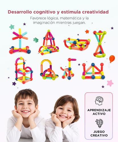 Bloques De Construcción Gadnic 100 Piezas Magnéticas Educativo  - 3