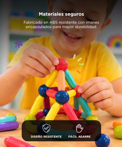 Bloques De Construcción Gadnic 100 Piezas Magnéticas Educativo  - 4