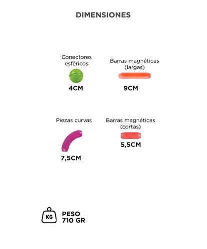 Bloques De Construcción Gadnic 100 Piezas Magnéticas Educativo  - 5