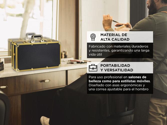 Maletín Organizador Para Barbería Gadnic Con Correa - 2