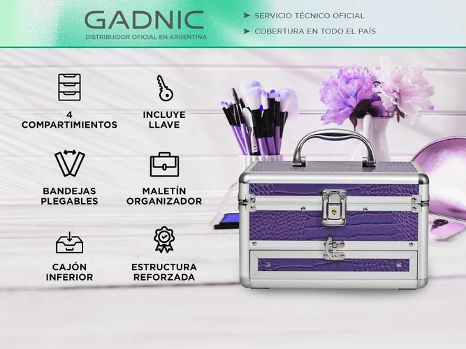 Maletín Maquillaje Gadnic Organizador Con Cierre Reforzado  - 1