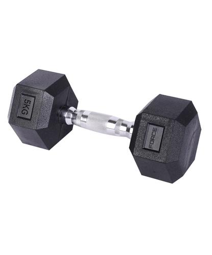 Mancuerna Force By Gadnic 5 kg Hexagonal Engomada  - 5