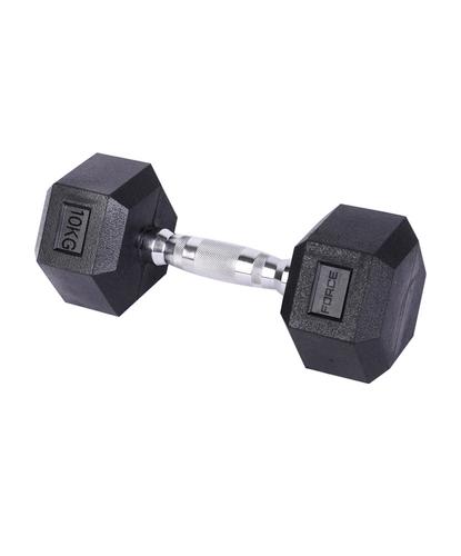 Mancuerna Hexagonal Force By Gadnic 10 kg Agarre Ergonómico - 4