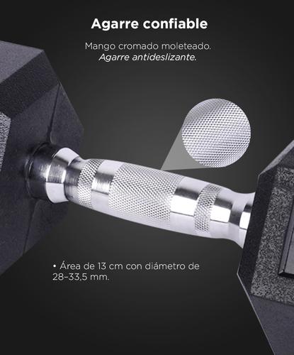 Mancuerna Hexagonal Force By Gadnic 15 Kg - 2