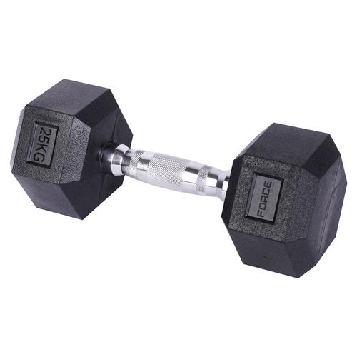 Mancuerna Hexagonal Force By Gadnic 25 Kg Agarre Seguro  - 0