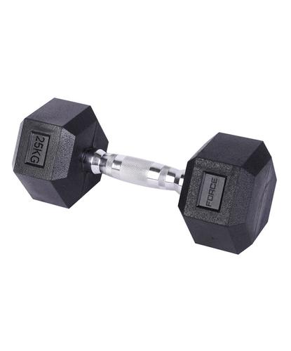 Mancuerna Hexagonal Force By Gadnic 25 Kg Agarre Seguro  - 4