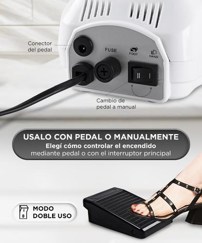 Torno Para Uñas Gadnic T202 35000rpm Uso Profesional - 2