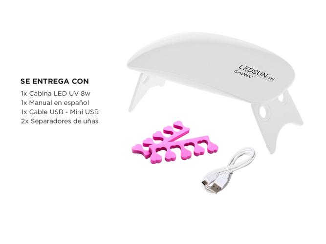 Cabina Para Uñas Gadnic Ledsun Mini UV Led Compacta y Portátil - 6