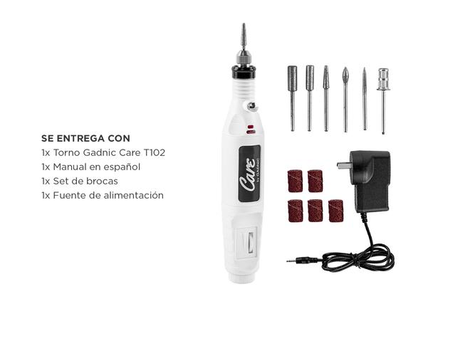 Torno Para Uñas Gadnic T102 25000rpm Uso Profesional - 6