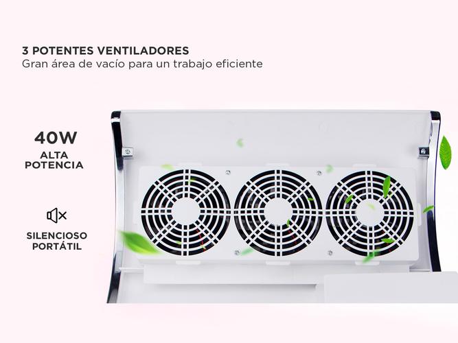 Extractor De Polvo Para Uñas Gadnic VaccPro 40w Ergonómico Uso Profesional - 3