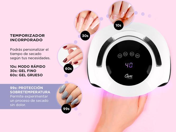 Kit Para Uñas Gadnic Torno T103 Recargable  Cabina Para Uñas Led 120w Uso Profesional - 3