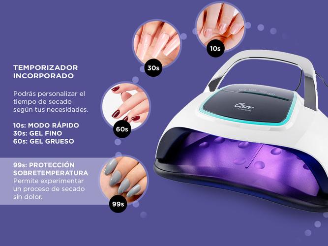 Kit Para Uñas Gadnic Torno T202 + Cabina UV Led BQ6 Pro Uso Profesional - 3