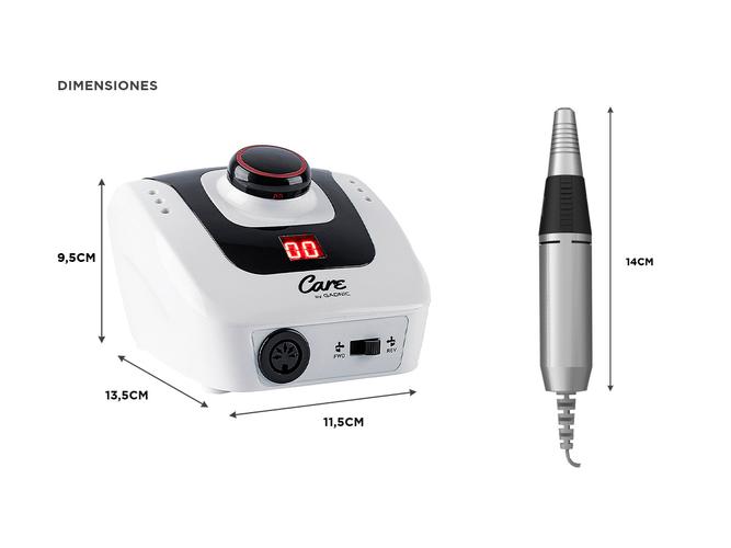 Torno Para Uñas Gadnic T206 35000rpm Uso Profesional Digital - 5