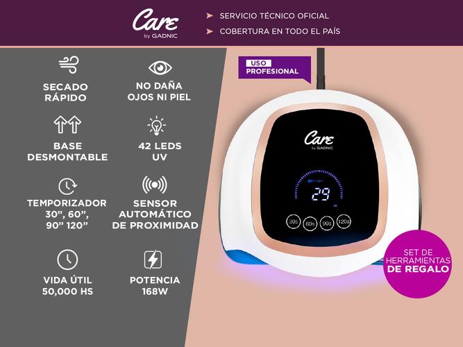 Cabina Para Uñas Gadnic Future V3 168w Uso Profesional Digital y Touch - 1
