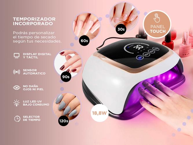 Cabina Para Uñas Gadnic Future V3 18.8w Uso Profesional Digital y Touch - 2