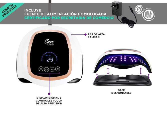 Cabina Para Uñas Gadnic Future V3 168w Uso Profesional Digital y Touch - 3