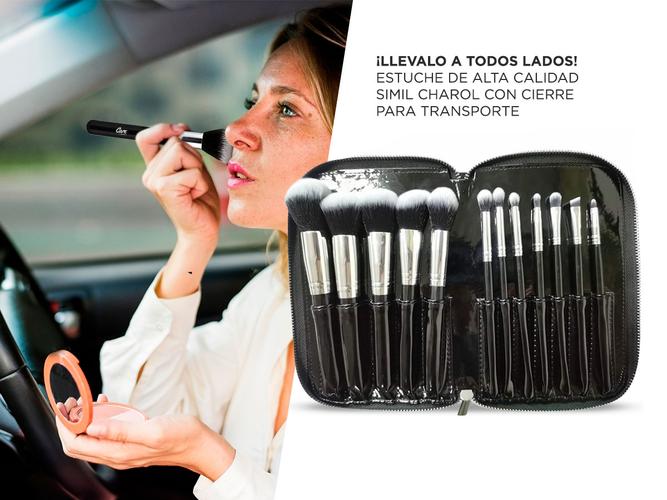 Set de Brochas Maquillaje Cosmetica Gadnic B12 x12 - 5