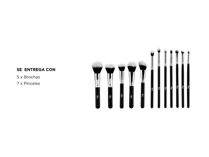 Set de Brochas Maquillaje Cosmetica Gadnic B12 x12 Outlet - 5