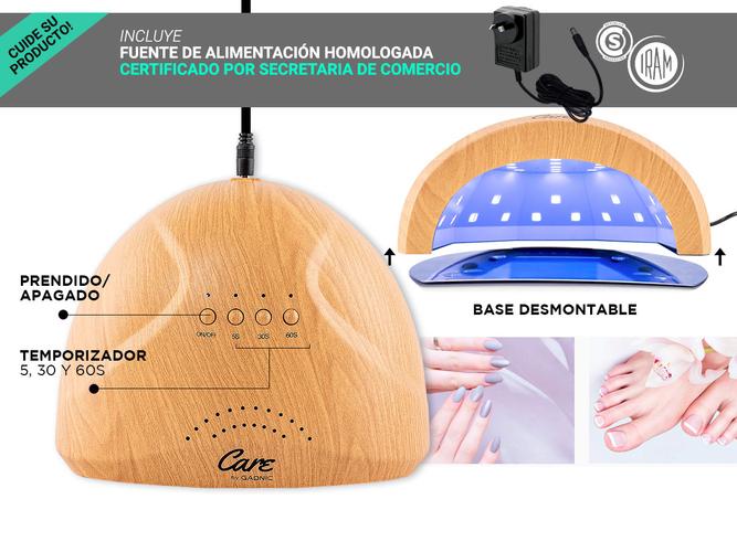 Cabina Para Uñas Gadnic Bamboo UV 48w Uso Profesional - 3