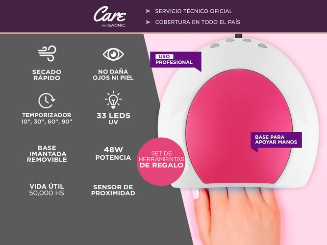 Cabina Para Uñas Gadnic 2C 48w Uso Profesional Almohadon - 1