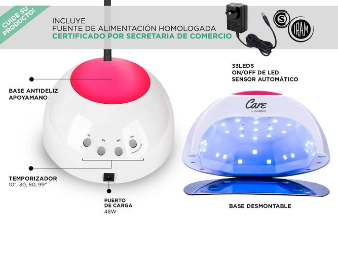 Cabina Para Uñas Gadnic 2C 48w Uso Profesional Almohadon - 4