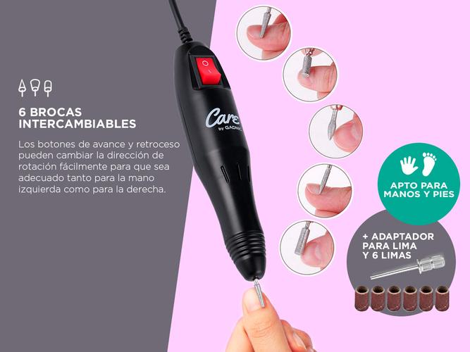 Kit manicura  Pedicura Gadnic + Torno Para Uñas T20K - 4