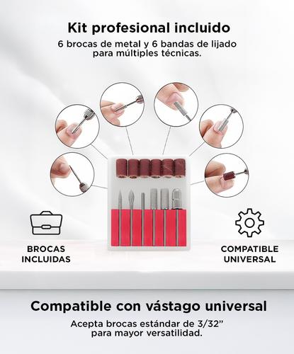 Torno Para Uñas Care By Gadnic T20K Manicura Profesional  Brocas Y Limas - 3