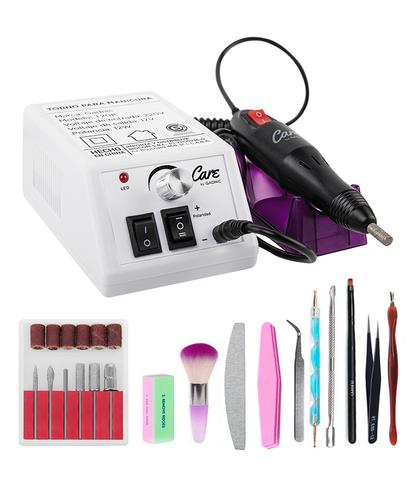 Torno Para Uñas Care By Gadnic T20K Manicura Profesional  Brocas Y Limas - 6