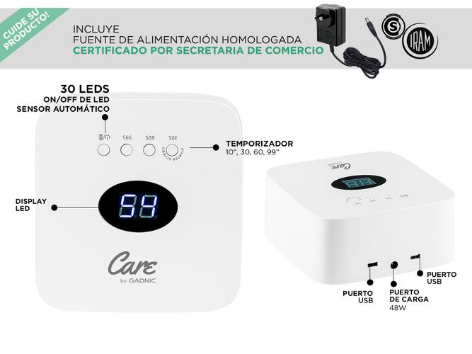 Cabina para Uñas Gadnic Recargable 54W Secado Rapido - 4