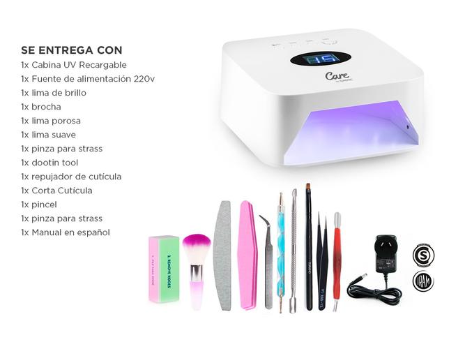 Cabina para Uñas Gadnic Recargable 54W Secado Rapido - 6
