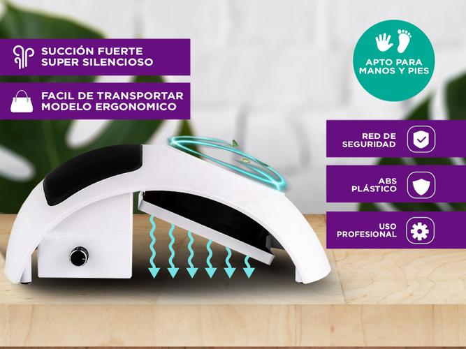 Extractor De Polvo Para Uñas Gadnic VACCPLUS 80W Uso Profesional Usado - 2