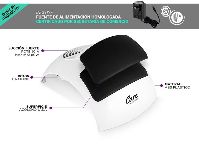 Extractor De Polvo Para Uñas Gadnic VACCPLUS 80W Uso Profesional Usado - 4