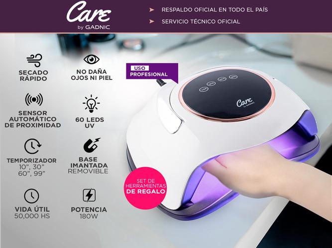 Kit Para Uñas Gadnic Torno T202  Cabina UV Led BQST 180W Uso Profesional  - 1