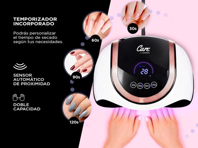 KIT Cabina Para Uñas Uv Led 180W  Torno Manicura T202 Profesional - 3