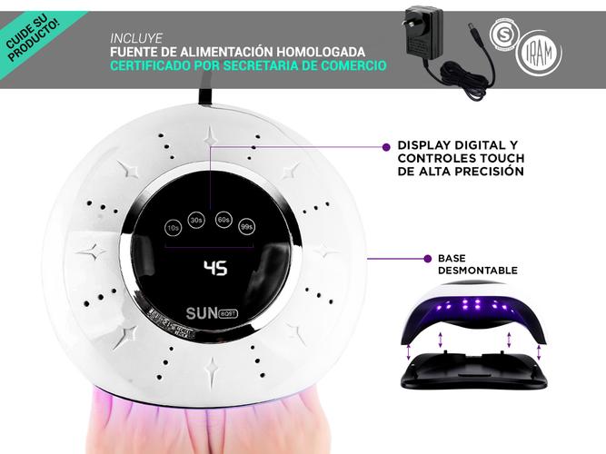 Cabina Para Uñas Gadnic LED9000 UV 72W Uso Profesional  - 4