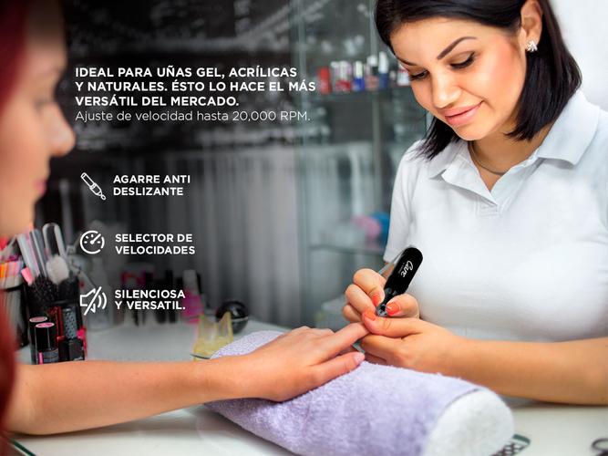 Kit Para Uñas Gadnic Torno T105 + Cabina UV LED 48W Profesional - 4