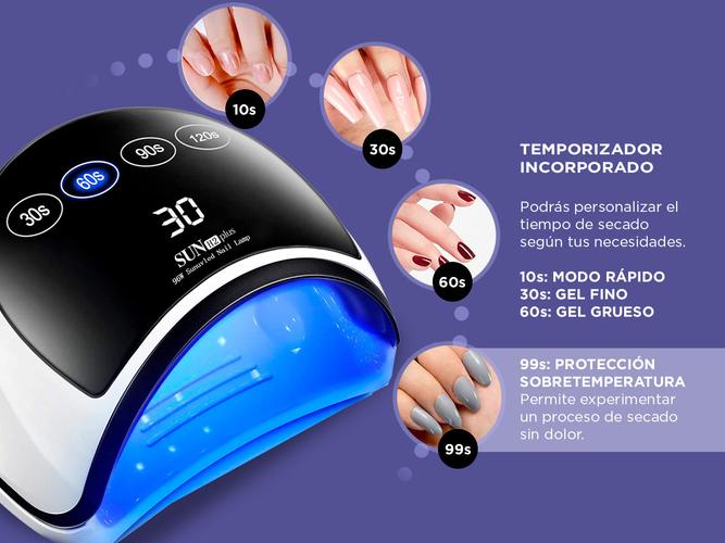 Cabina Para Uñas Gadnic H2 PLUS 96W Uv Led Profesional - 3