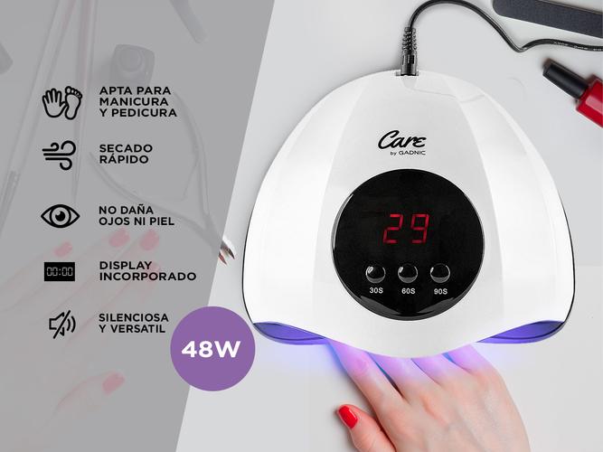 Cabina Para Uñas Gadnic 8T Uv Led 48W Profesional Display Digital - 2