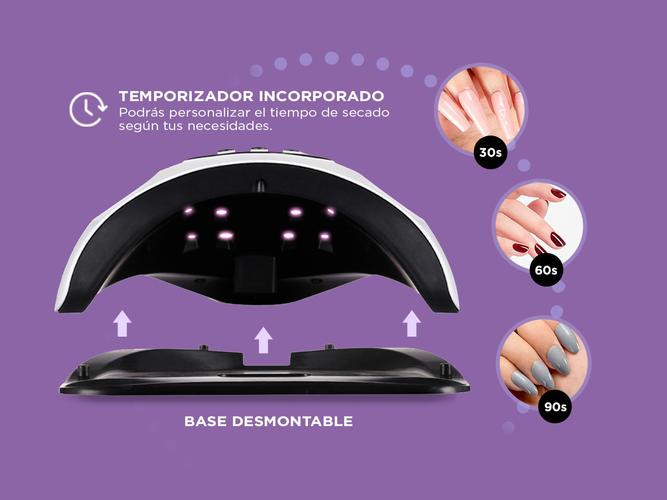 Cabina Para Uñas Gadnic 8T Uv Led 48W Profesional Display Digital - 3