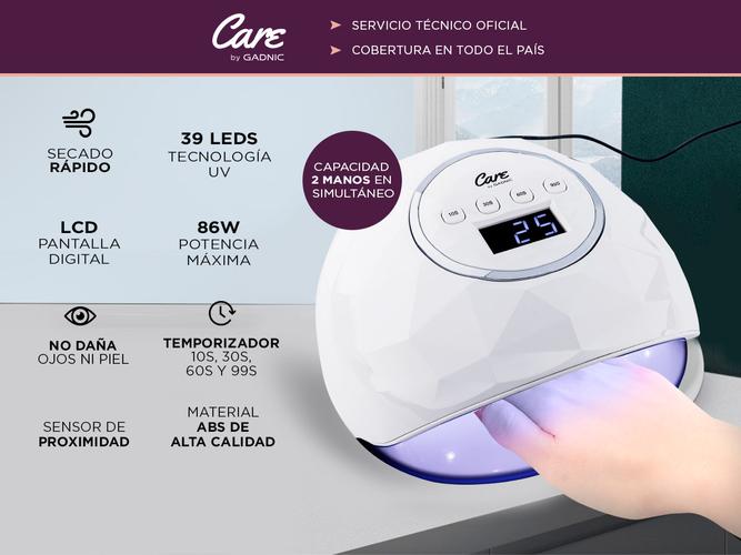 Cabina Para Uñas Gadnic Sun Diamond Uv Led 86W Uso Profesional - 1
