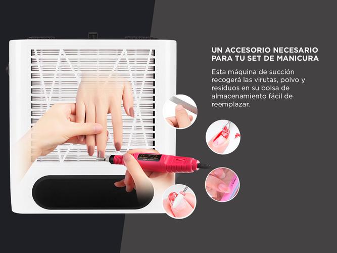 Extractor De Polvo Para Uñas Care By Gadnic VaccBeast 80w Uso Profesional - 2